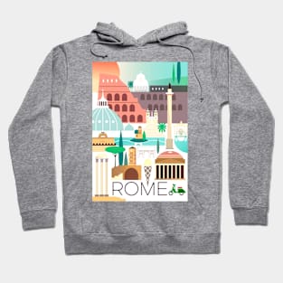 Vintage Travel Poster - Rome, Italy Hoodie